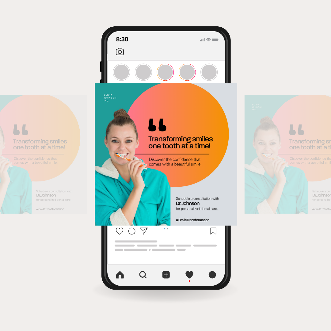 Dentist Social Media Templates Mockups 3